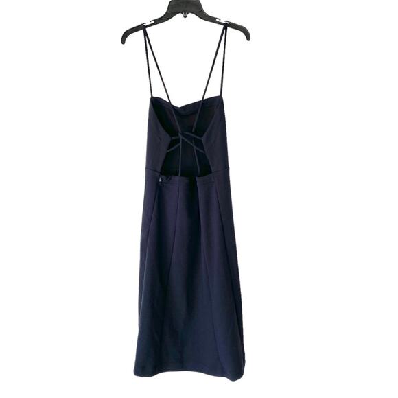 By Anthropologie Strappy Open Back Stretch Midi Dress size medium - Picture 6 of 9